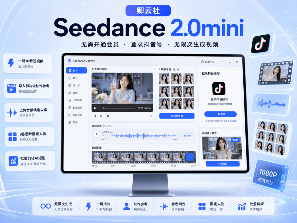 即梦SD2.0mini无限制作10秒方法-卿云社