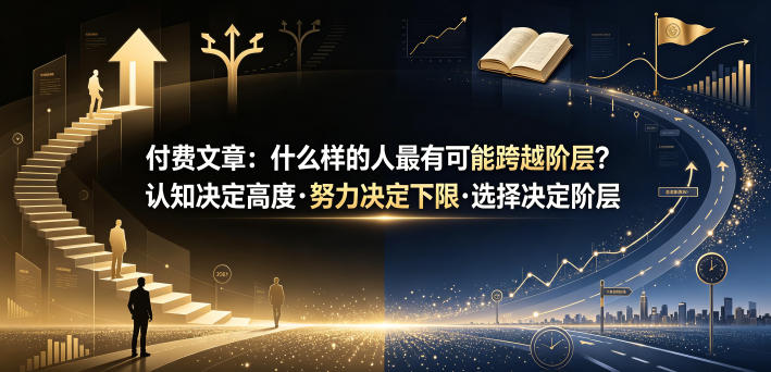 付费文章：什么样的人最有可能跨越阶层？认知决定高度·努力决定下限·选择决定阶层-卿云社