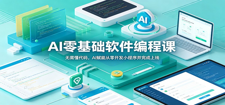 AI零基础软件编程课：无需懂代码，AI赋能从零开发小程序并完成上线-卿云社