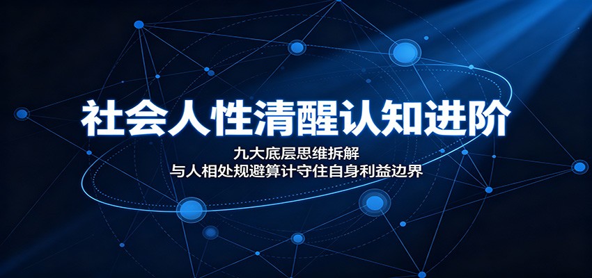 社会人性清醒认知进阶：九大底层思维拆解，与人相处规避算计守住自身利益边界-卿云社