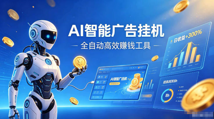 AI智能广告挂G，在家自动賺收益，全程无需人工操作、不用直播、不用拉人【揭秘】-卿云社