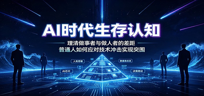 AI时代生存认知：理清做事者与做人者的差距，普通人如何应对技术冲击实现突围-卿云社