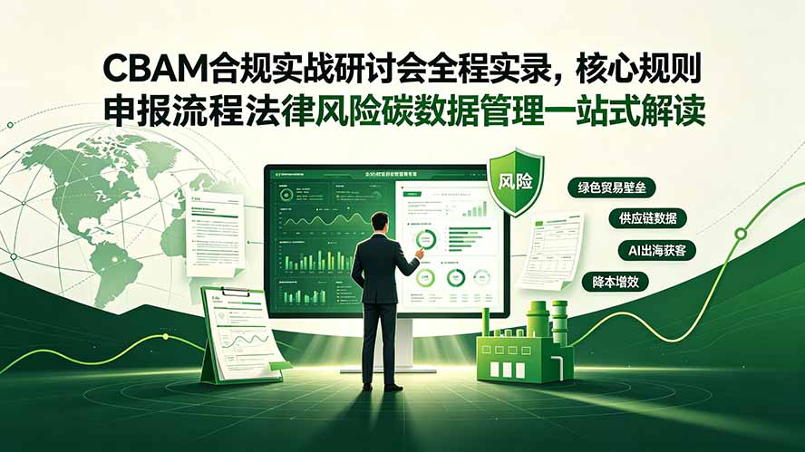 CBAM合规实战研讨会全程实录,核心规则申报流程法律风险碳数据管理一站式解读-卿云社