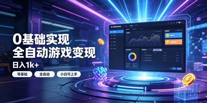 0基础实现全自动游戏变现,日入1k+,小白直接上手搞钱!【揭秘】-卿云社