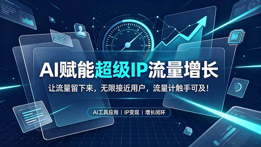 AI赋能超级IP流量增长:让流量留下来,无限接近用户,流量计触手可及!-卿云社