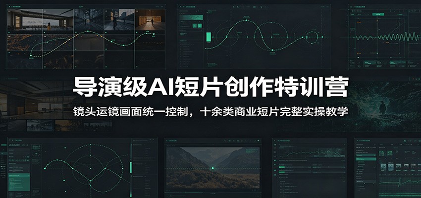 导演级AI短片创作特训营:镜头运镜画面统一控制,十余类商业短片完整实操教学(更新)-卿云社