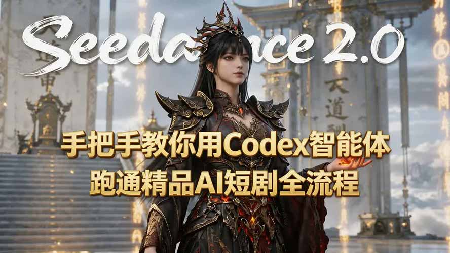 手把手教你用Seedance2.0+Codex智能体跑通精品AI短剧全流程(附3种skill技能-卿云社