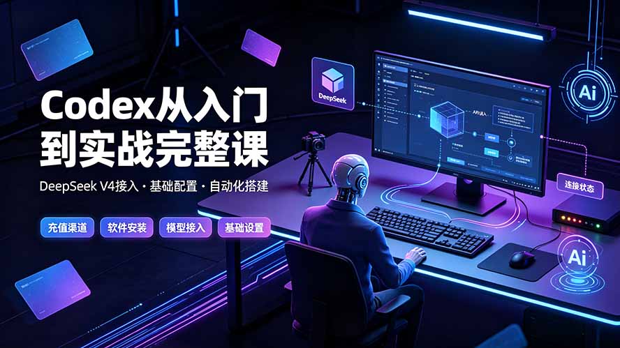 Codex从入门到实战完整课｜充值·安装·接入DeepSeek，记忆·插件·Skill·CLI·MCP全拆解-卿云社