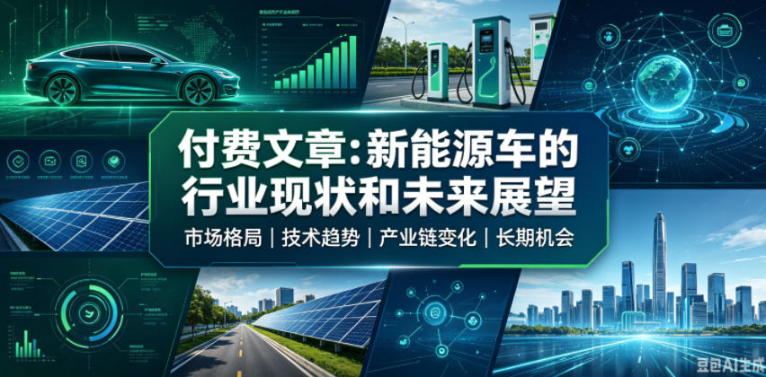 付费文章:新能原车的行业现状和未来展望-卿云社