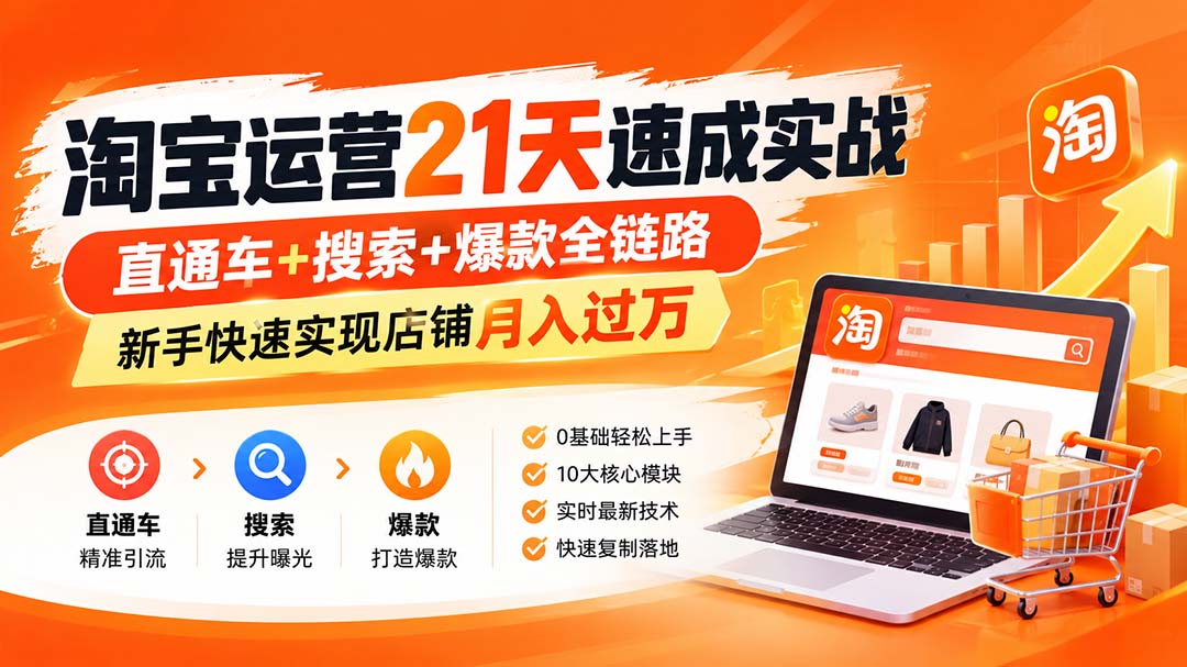 淘宝运营21天速成实战(更新8月-卿云社