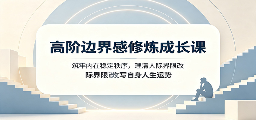 高阶边界感修炼成长课：筑牢内在稳定秩序，理清人际界限改写自身人生运势-卿云社