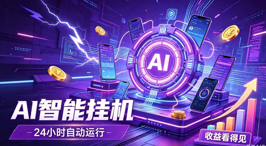 AI智能广告挂机，躺赚新模式 设备托管运行，解放双手持续变现-卿云社