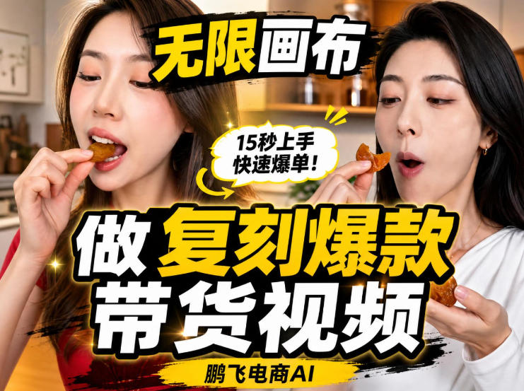 无限画布实操教程，搭一个炸裂级黑科技工作流——一键复刻爆款带货视频-卿云社