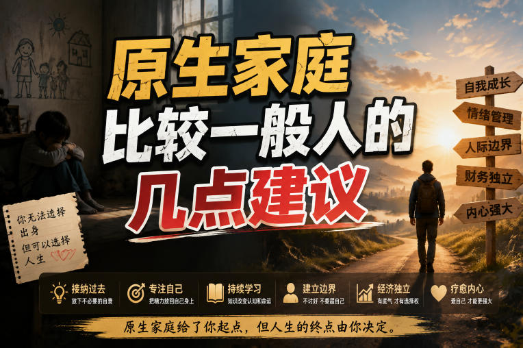付费文章：给原生家庭比较一般人的几点建议-卿云社