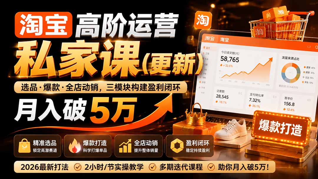 淘宝高阶运营私家课(更新26年-卿云社