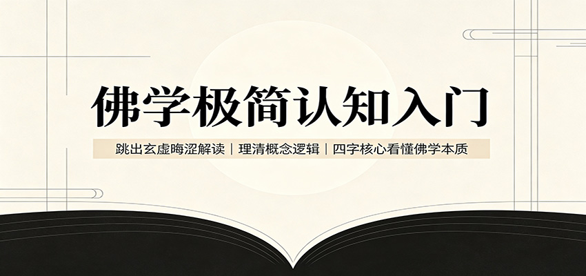 佛学极简认知入门：跳出玄虚晦涩解读，理清概念逻辑，四字核心看懂佛学本质-卿云社