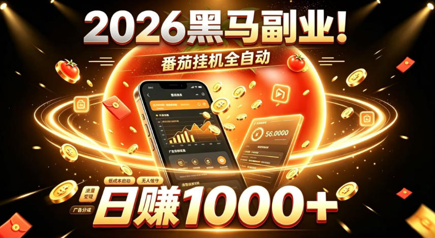 2026黑马副业！番茄挂G全自动日入1000+，操作最简单、门槛最低的线上轻资产项目【揭秘】-卿云社