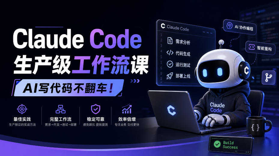 Claude Code生产级工作流课,AI写代码不翻车!【原创双语字幕】-卿云社