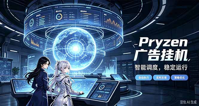 Pryzen广告全自动挂机给自己一个交代，门槛低，零基础小白也可以快速上手-卿云社