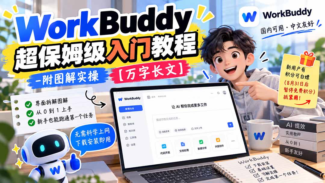 WorkBuddy 超保姆级入门教程-附图解实操 【万字长文】-卿云社