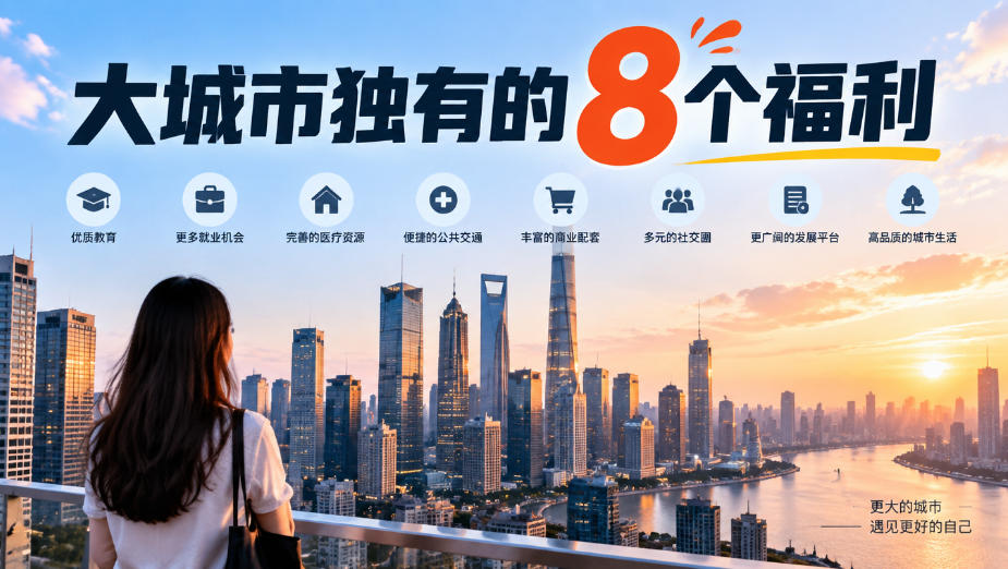 某公众号付费文章：大城市独有的8个福利-卿云社
