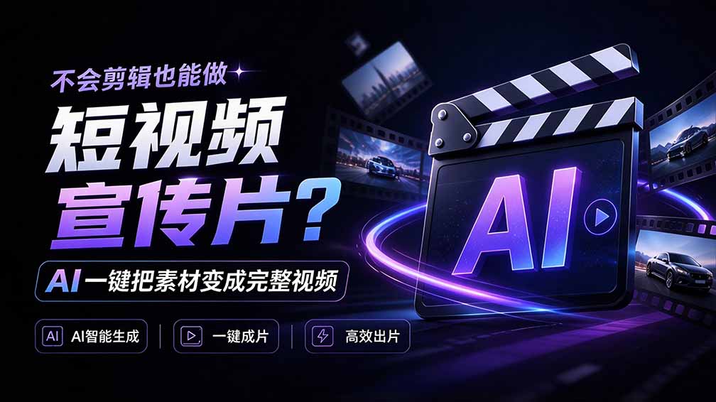 我跪下来了!不会剪辑也能做短视频宣传片? AI 一键把素材变成完整视频,真是神奇,OpenFilm 超省事-卿云社