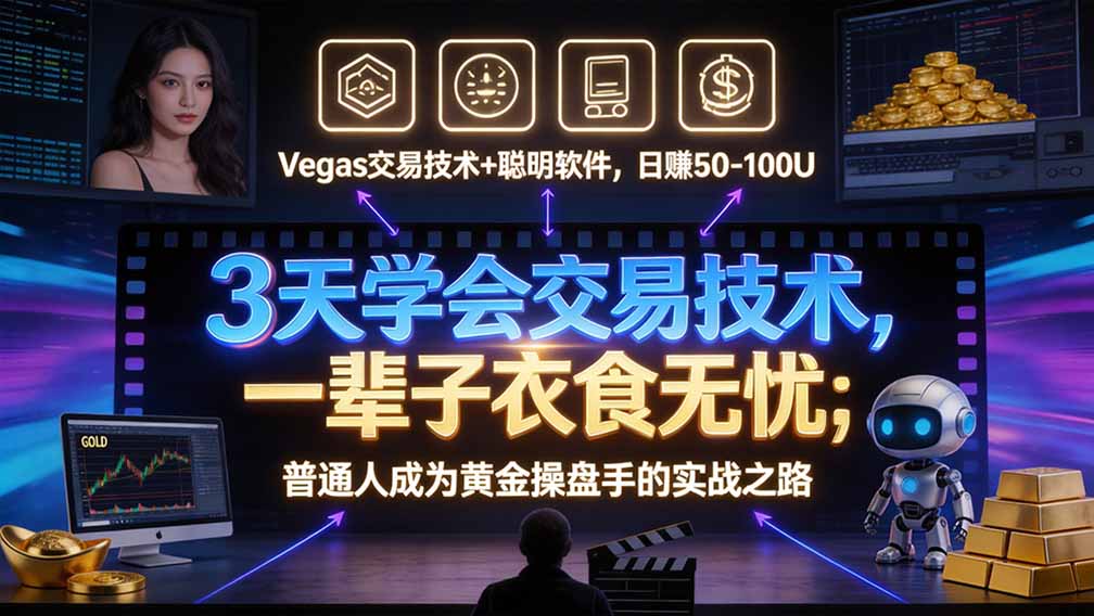 “顺势而为交易系统”3天学会交易技术，聪明软件辅助，小白也能看懂趋势交易，日入30-100U,长期稳定-卿云社