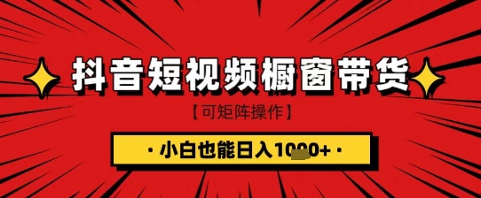抖音短视频食品橱窗带货，小白轻松上手日入1k+【揭秘】-卿云社