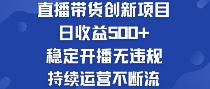 淘宝无人直播带货创新项目：日收益500+  稳定开播无违规  持续运营不断流【揭秘】-卿云社