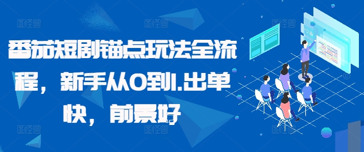 番茄短剧锚点玩法全流程，新手从0到1，出单快，前景好-卿云社