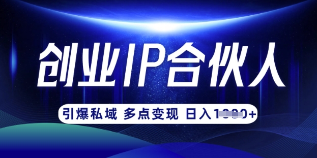 云帆·创业ip合伙人打造3.0，从0到1教你做网创，实现月入过W-卿云社
