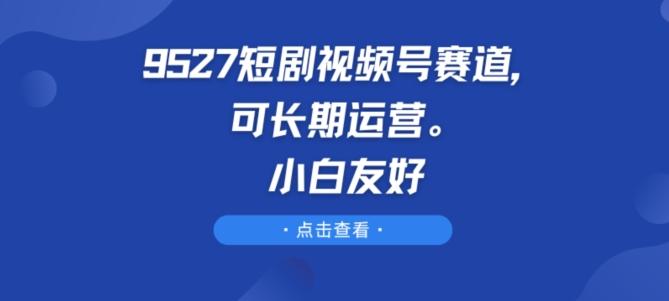 9527短剧视频号赛道，可长期运营，小白友好【揭秘】-卿云社