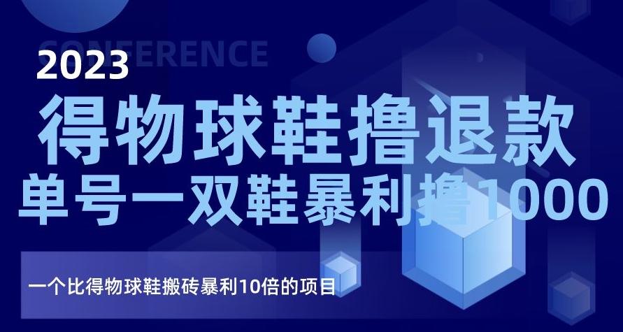 2023得物球鞋撸退款，单号一双鞋暴利撸1000，一个比得物球鞋搬砖暴利10倍的项目【揭秘】-卿云社