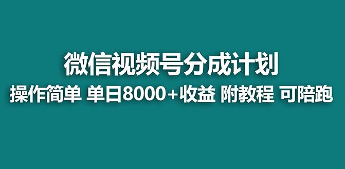 【蓝海项目】视频号分成计划最新玩法，单天收益8000+，附玩法教程，24年…-卿云社