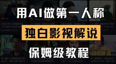 用AI做第一人称独白影视解说，手把手教学，保姆级教程-卿云社