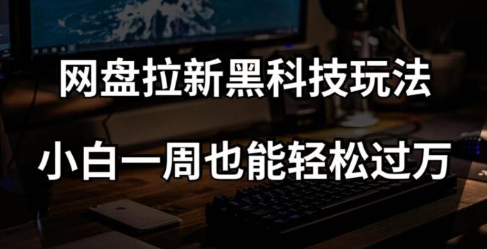 网盘拉新黑科技玩法，小白一周也能轻松过万【全套视频教程+黑科技】【揭秘】-卿云社