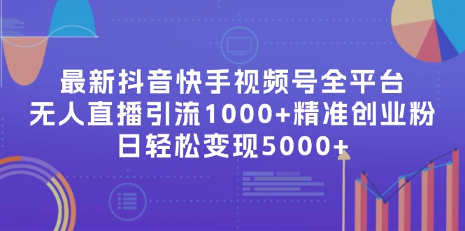最新抖音快手视频号全平台无人直播引流1000+精准创业粉，日轻松变现5000+-卿云社