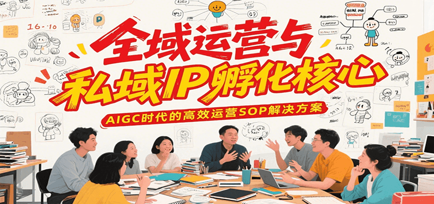 全域运营与私域IP孵化核心，AIGC时代的高效运营SOP解决方案-卿云社