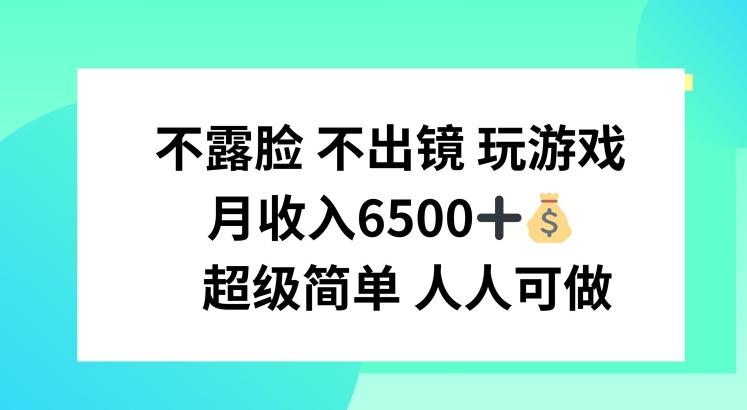 不露脸 不出境 玩游戏，月入6500 超级简单 人人可做【揭秘】-卿云社
