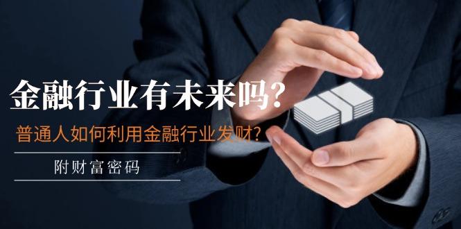 某付费文章：金融行业有未来吗？普通人如何利用金融行业发财?(附财富密码-卿云社