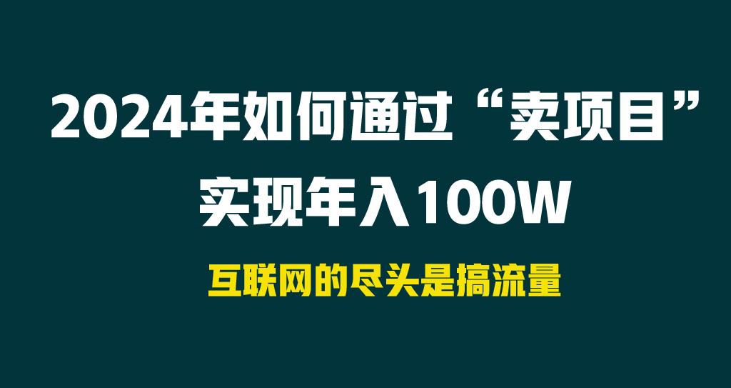 2024年如何通过“卖项目”实现年入100W-卿云社