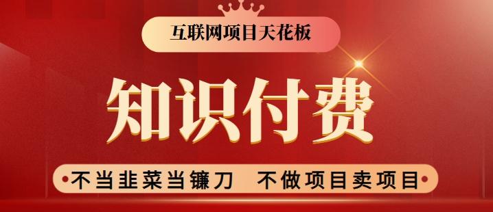 2024互联网项目天花板，新手小白也可以通过知识付费月入10W，实现财富自由【揭秘】-卿云社