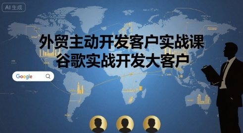 外贸主动开发客户实战课，谷歌实战开发大客户-卿云社