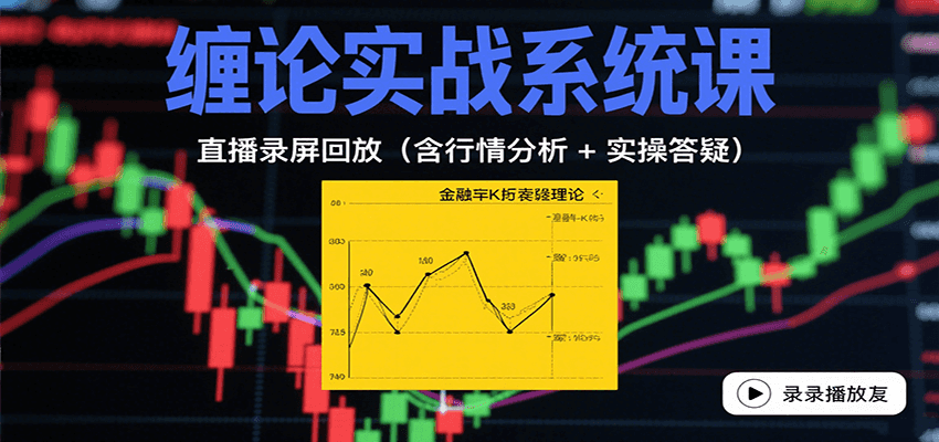 缠论实战系统课：直播录屏回放(含行情分析 + 实操答疑(更新8月)-卿云社