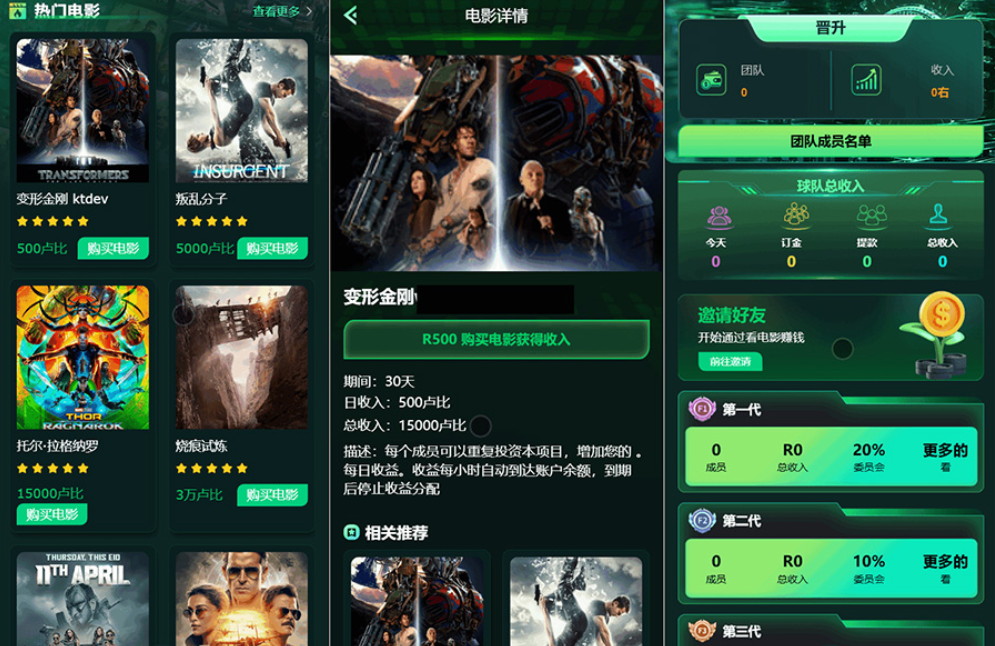 Flickiri Fun海外电影投资理财源码 电影投资正规平台 影视理财类源码-卿云社