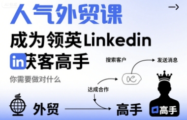 人气外贸课-成为领英Linkedin获客高手，你需要做对什么-卿云社