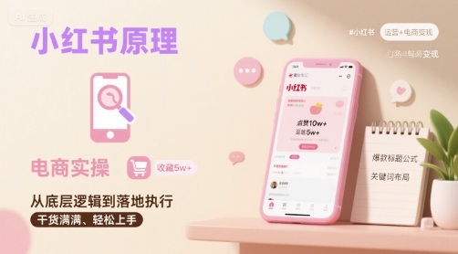 小红书原理以及详细实操流程，小红书电商教程-卿云社