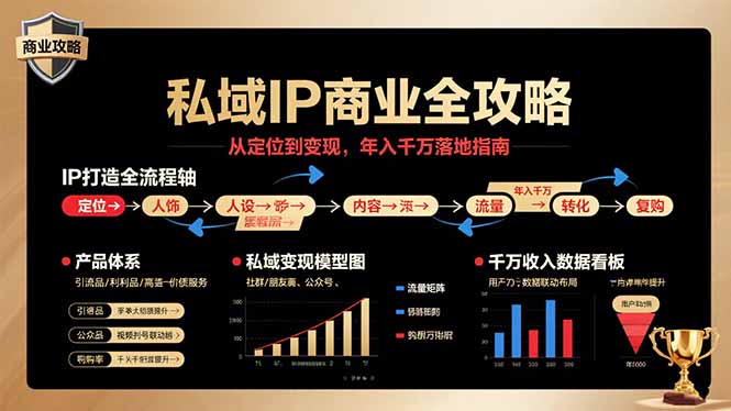 私域IP商业全攻略，从定位到变现，年入千万落地指南-卿云社