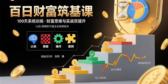 百日财富筑基课：认知+策略+实操+案例拆解  实现从创富到守富全周期能力-卿云社