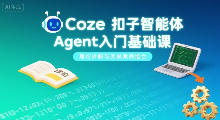 Coze扣子智能体Agent入门基础课，理论讲解与实操案例结合-卿云社